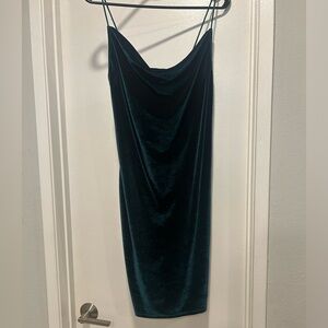 Emerald green cocktail dress